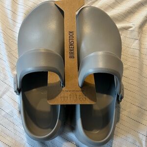 Birkenstock Light Gray Clogs
